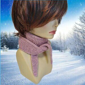 Neck scarf Sophie scarf, small scarf, spring/autumn scarf Knitted Handmade Scarf